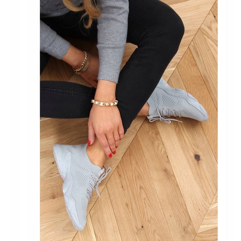 Grå FF-10 Grå strumpor sportskor 1