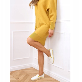 Sneakers slip-on vita AA620 Gul 1