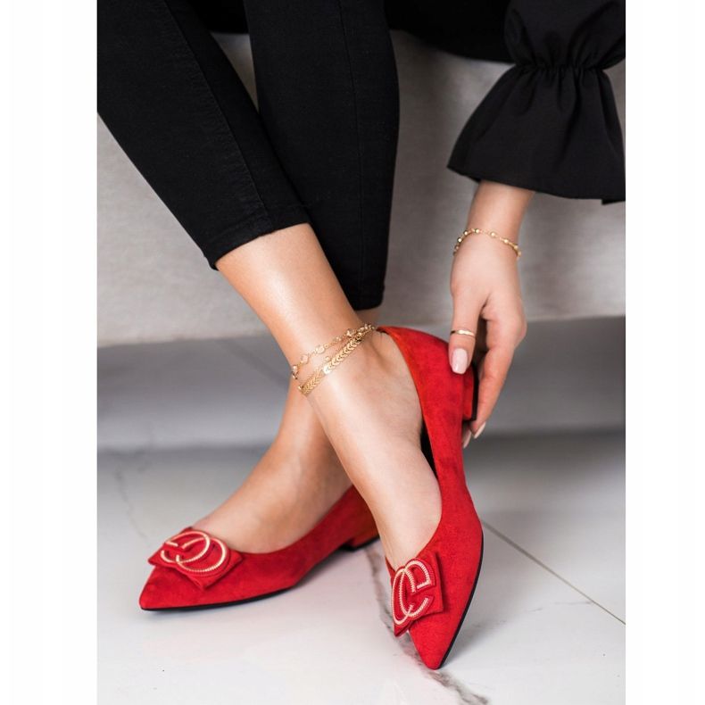 Fama Elegant Ballerina Med Prydnad röd 1