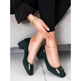 Pumpar på låg klack Sergio Leone grön 1