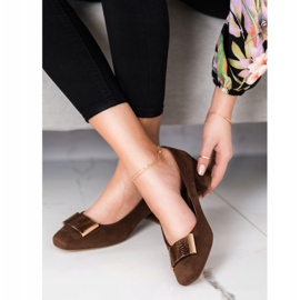 Pumpar på låg klack Sergio Leone brun 2