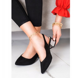 Filippo Trendiga pumps med en exponerad häl svart 1