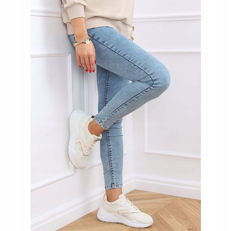 Beige GB-003 Beige sportskor 1