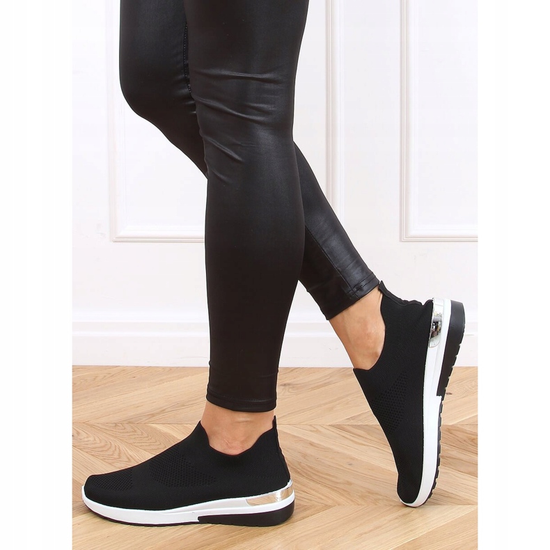 Svarta G-362 svarta strumpor sportskor 2