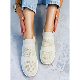 Beige sportstrumpor G-362 Beige skor 1