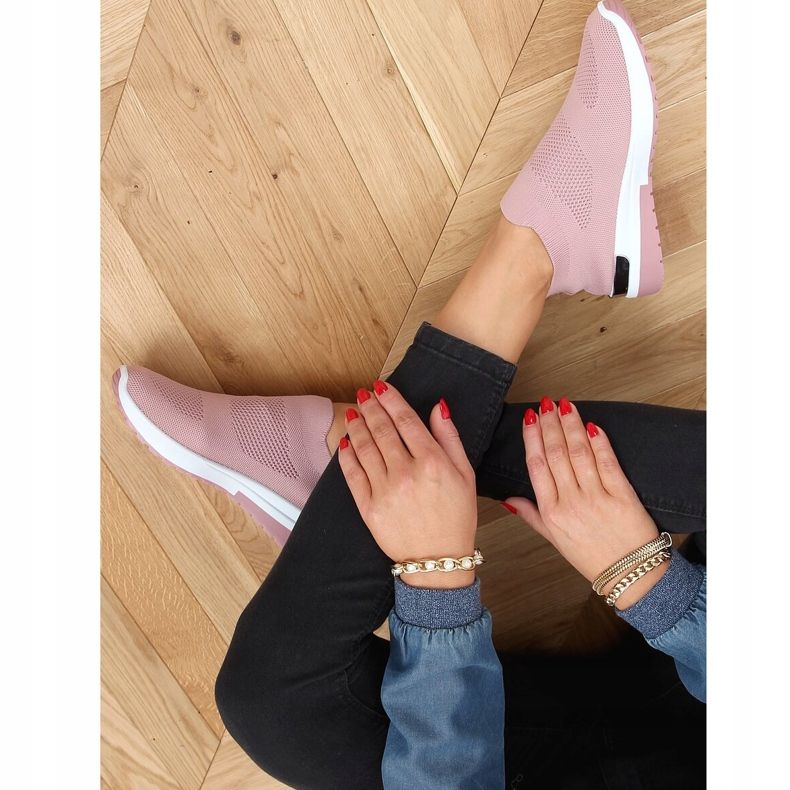 Rosa G-362 rosa strumpor sportskor 2