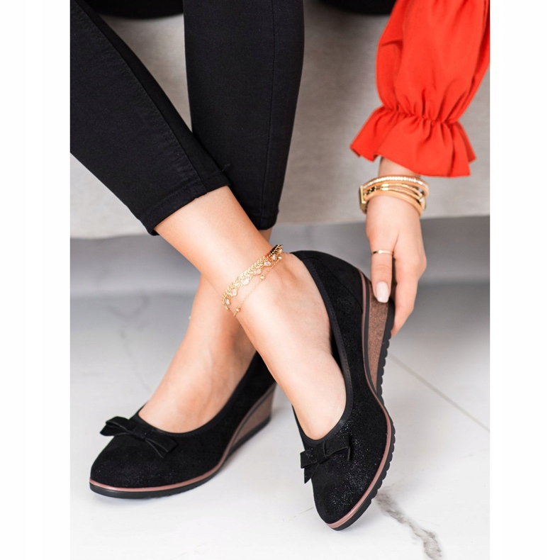 Vinceza Kilkonstruktioner med öppet kilverk svart 2