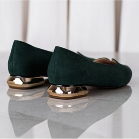 Pumpar med guldklack VINCEZA grön 2