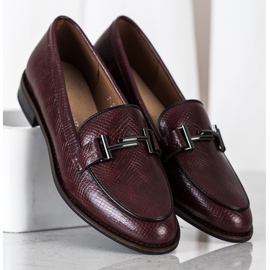 Ormtryck Sergio Leone skor röd 2