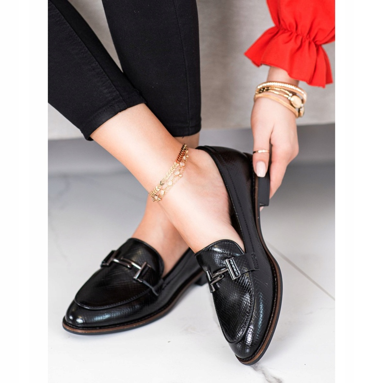 Ormtryck Sergio Leone skor svart 1