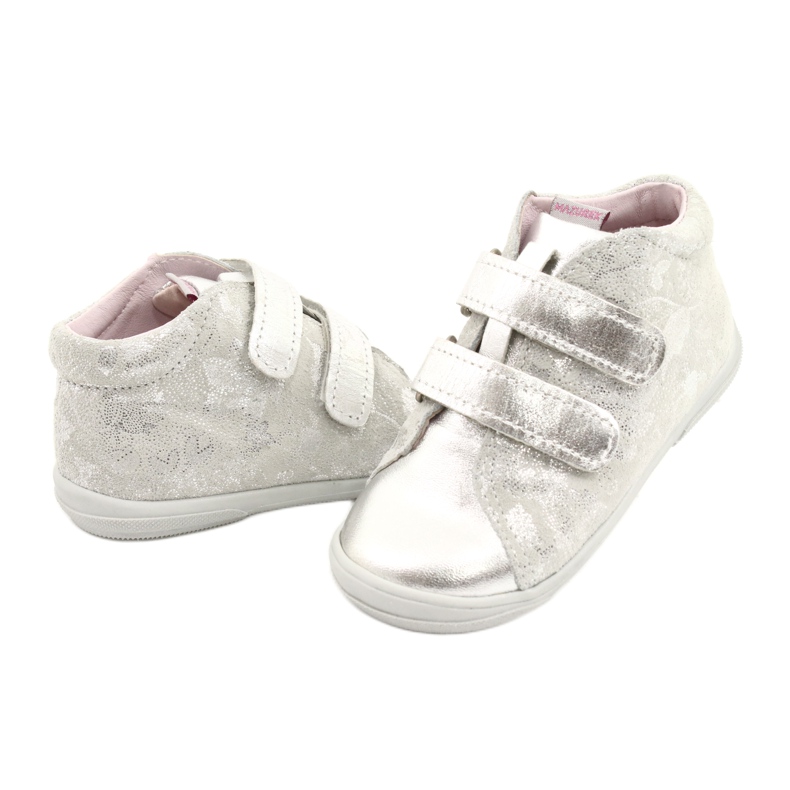 Mazurek Kardborreband i sportläder 1264 silverblomma 3