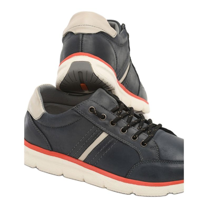 Casual herrskor Vices SD63-13 Navy 41 46 beige marinblå blå 1