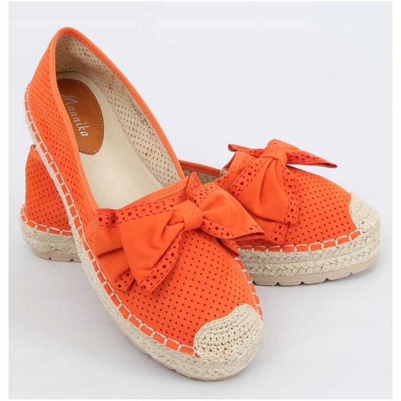 Orange espadriller för kvinnor J131-22 Orange 2