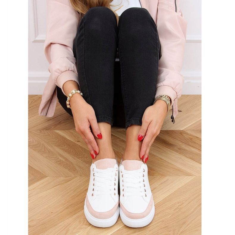 Vita kvinnors sneakers 6110 Rosa 1