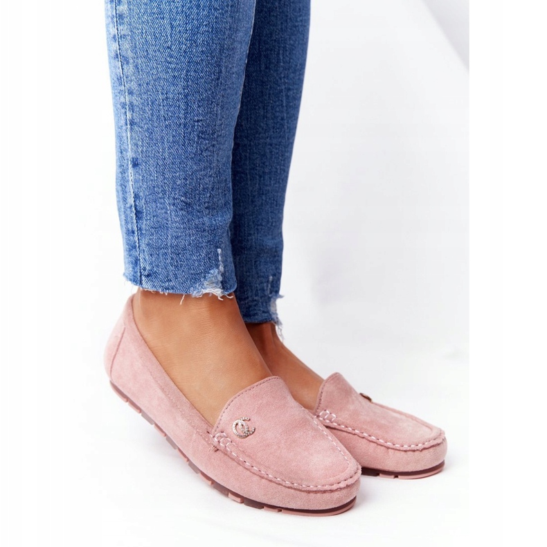PS1 Mocka Loafers för kvinnor Rosa Madelyn 1