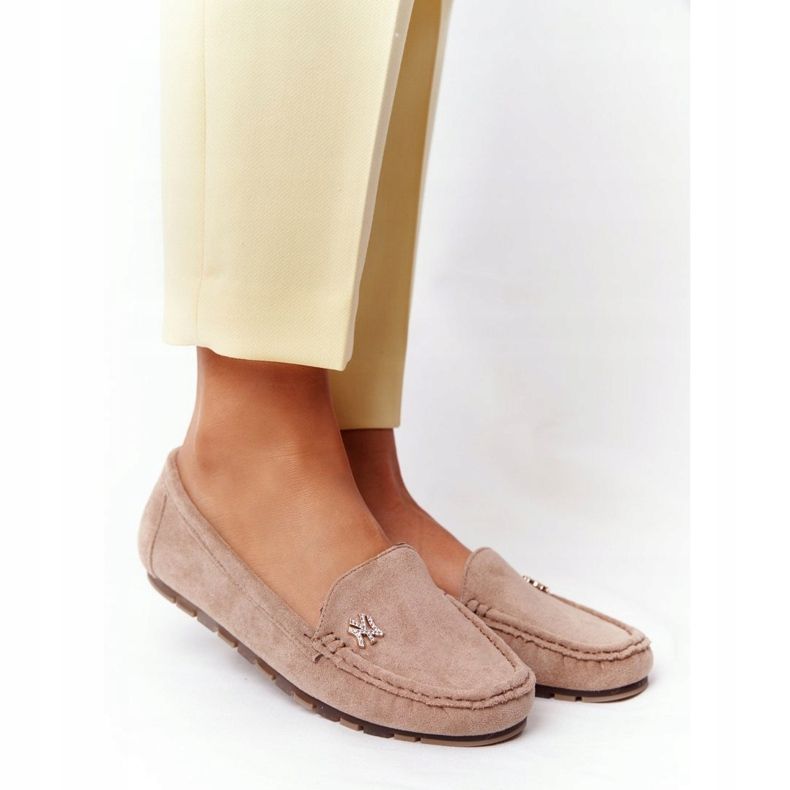 PS1 Loafers i mocka för kvinnor Beige Madelyn 2