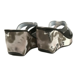 Kvinnor Ipanema 83071 Lipsick Straps VII wedge tofflor svart grå 3