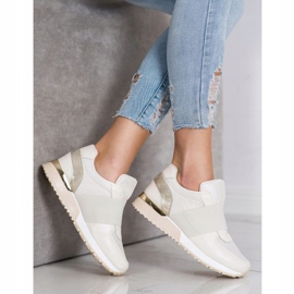 SHELOVET Snygga slip-on sneakers beige 1