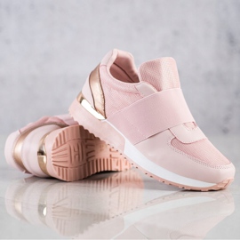 SHELOVET Snygga slip-on sneakers rosa 1