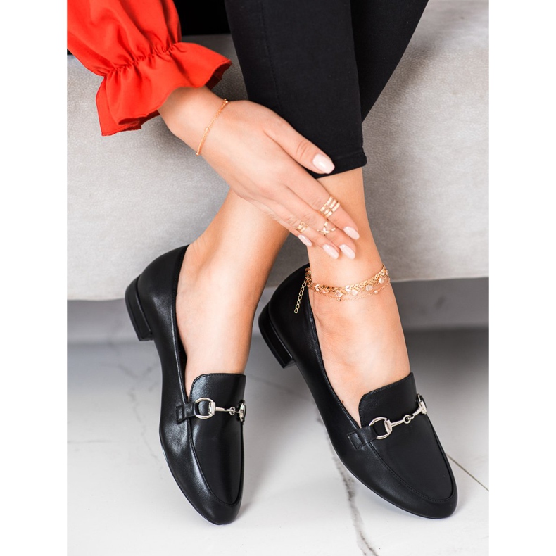 Sergio Leone Klassiska loafers med ekoläder svart 2