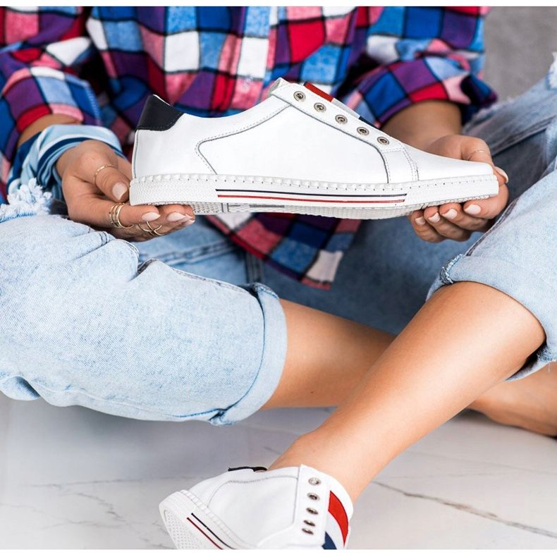 Filippo Sportskor, sneakers gjorda av läder vit 1