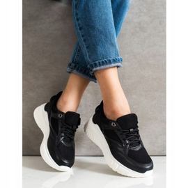 Weide Svarta sneakers med glitter 1