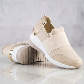 SHELOVET Slip-on beige sneakers 1