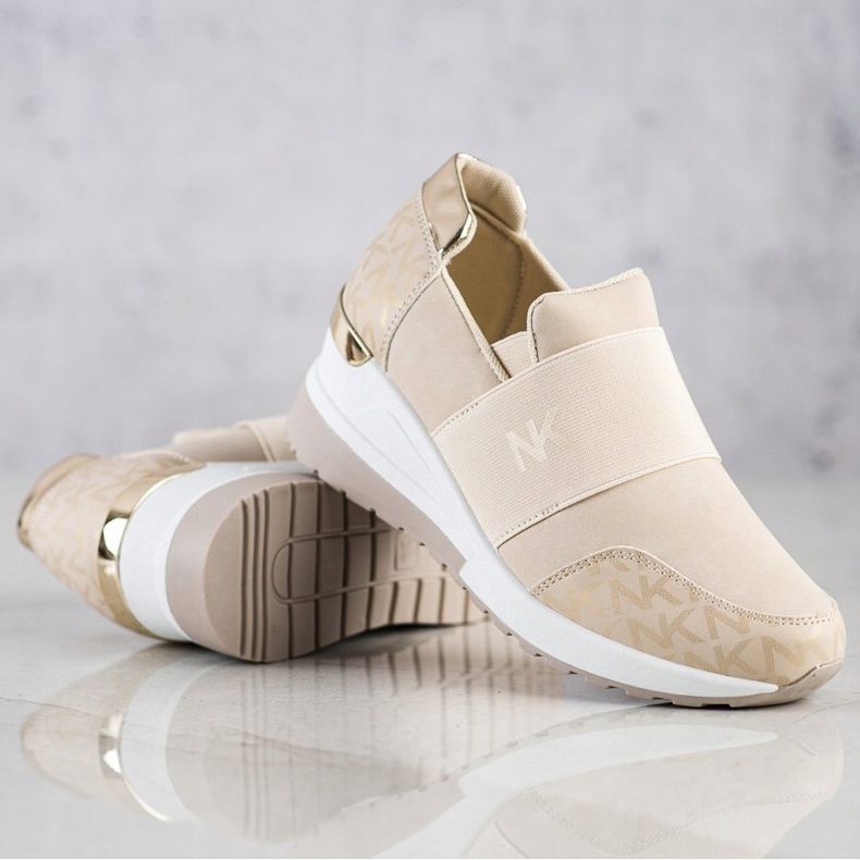 SHELOVET Slip-on beige sneakers 1