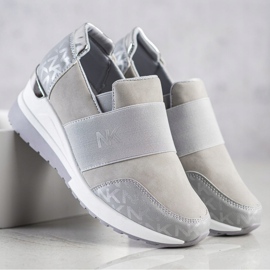 SHELOVET Slip-on grå sneakers 1