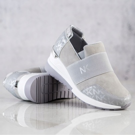 SHELOVET Slip-on grå sneakers 2