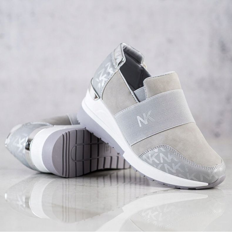 SHELOVET Slip-on grå sneakers 2