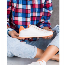 SHELOVET Lågt sneakers med ekoläder vit 2