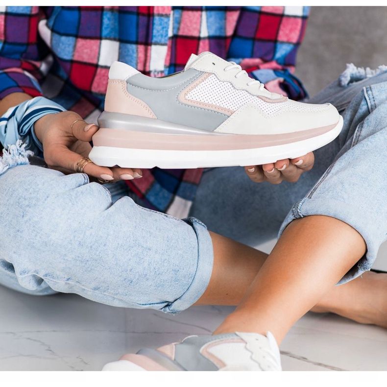 ARTIKER Läderskor på plattformen mångfärgad 1