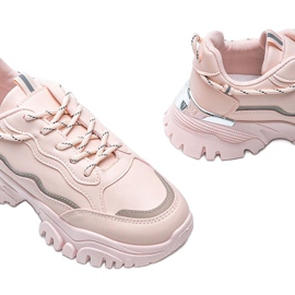 Rosa sneakers på en tjock Desiare -sula 1