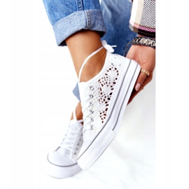 FB2 Candice sneakers för kvinnor med vit spets 3