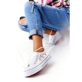 FB2 Candice sneakers för kvinnor med vit spets 1