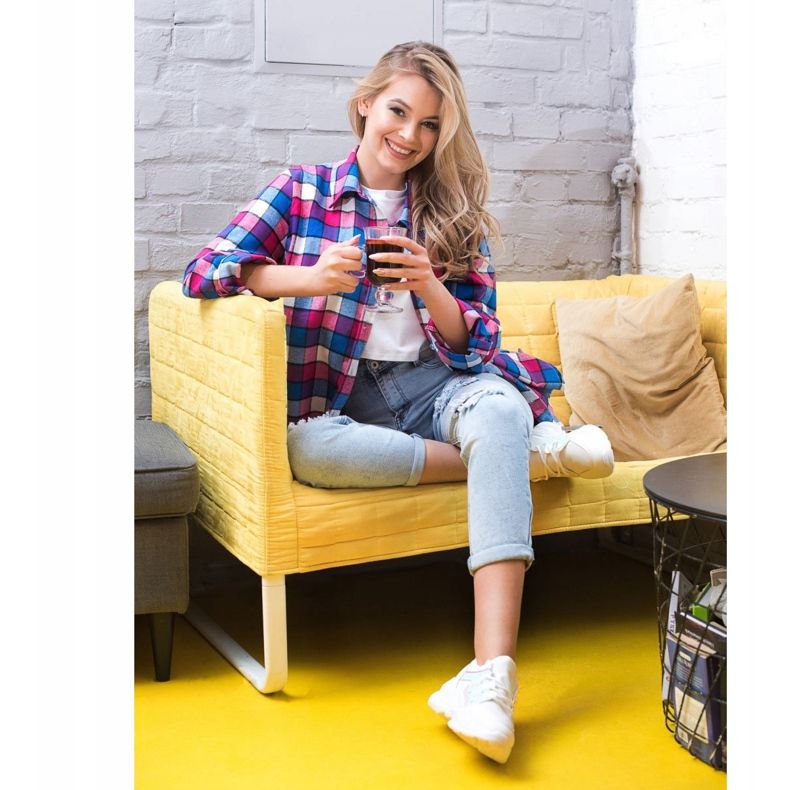 SHELOVET Snörskor vit 1