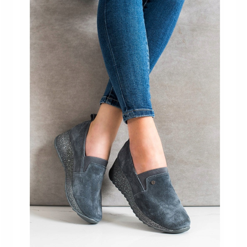 Filippo Läderbrokadskor grå 1