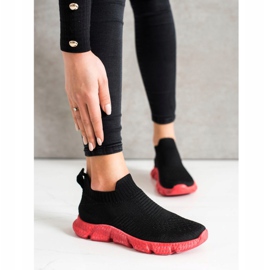 SHELOVET Snygga slip-on sneakers svart 2