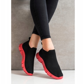 SHELOVET Snygga slip-on sneakers svart 1