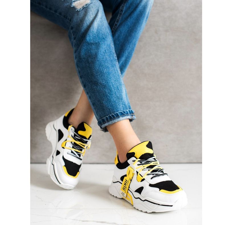 Weide Mode snörskor vit svart mångfärgad 1