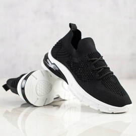 Filippo Snörning, öppet sneakers svart 1