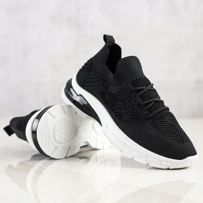 Filippo Snörning, öppet sneakers svart 1