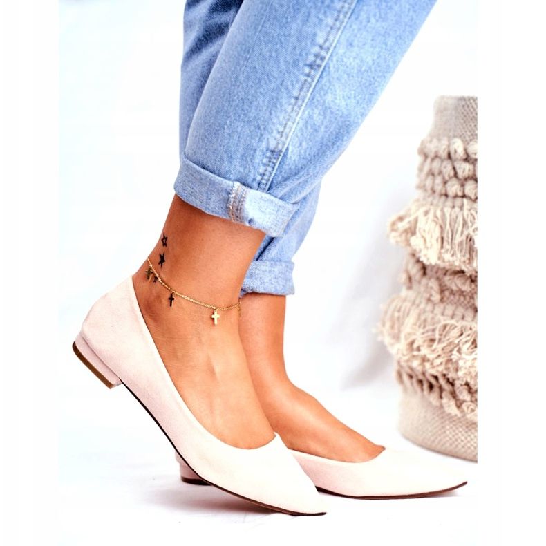 Evento Ballerinor för kvinnor i Spitzmocka Beige Westley 3