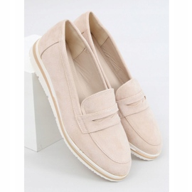 Loafers med hög sula 1151 Beige 1