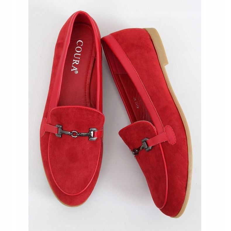 Röda damloafers 8742 Röd 1