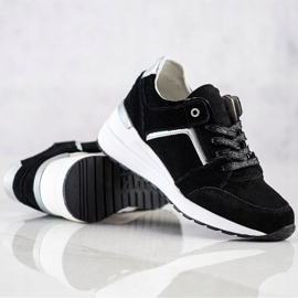 Filippo Svarta läder sportskor 2