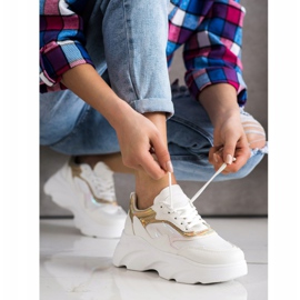 SHELOVET Trendiga sneakers vit 1