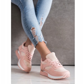 SHELOVET Snygga sneakers för våren rosa 2