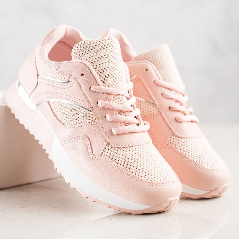 SHELOVET Snygga sneakers för våren rosa 1
